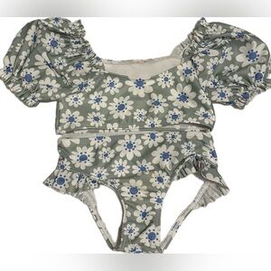 Wonder Nation Girls' 2-Piece Floral Bikini Swimsuit Set - Size 3T NWOT